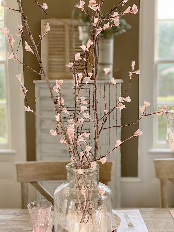 blossoms in a vase spring decor ideas