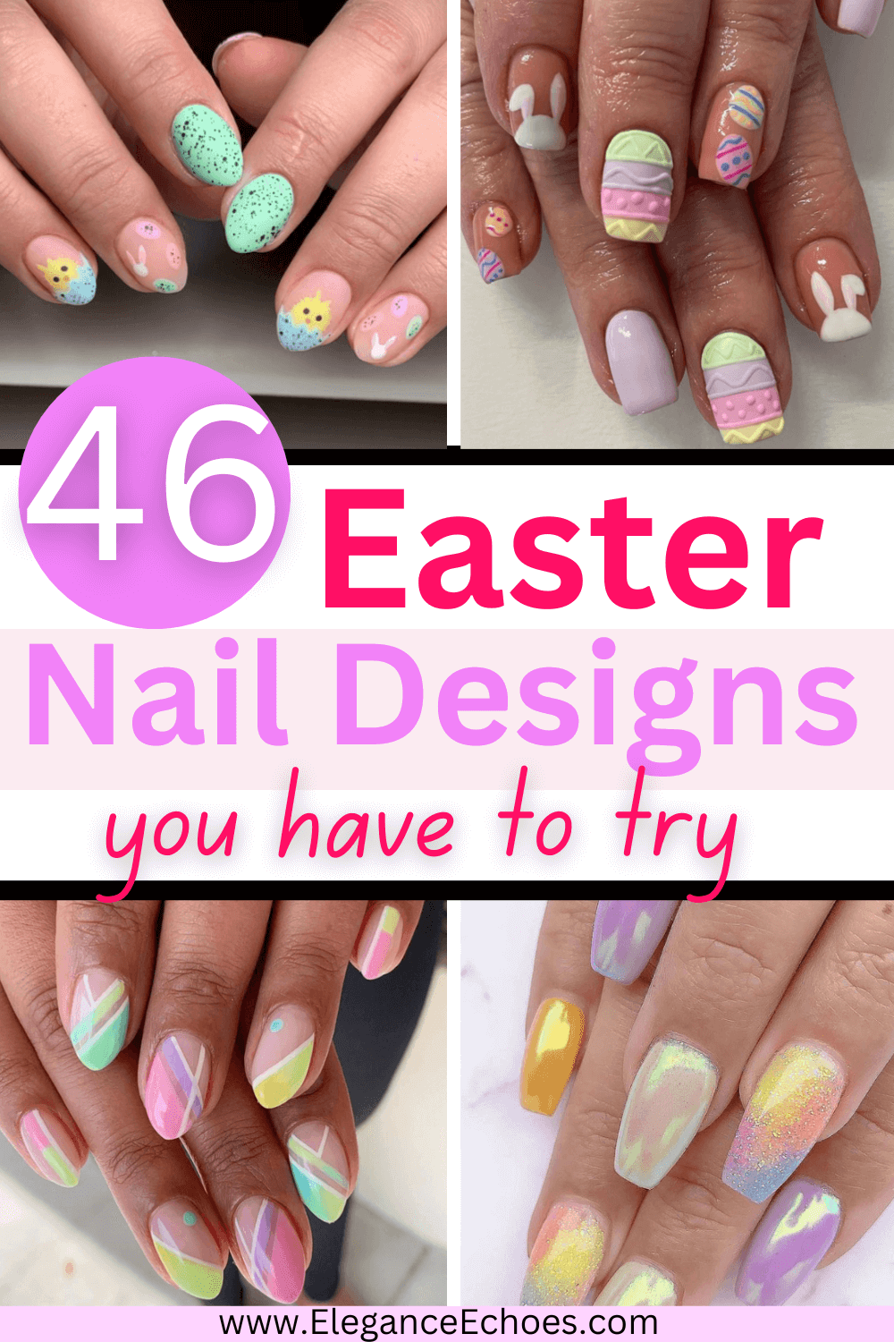Hop into Style With These 46 EggCeptional Easter Nail Designs