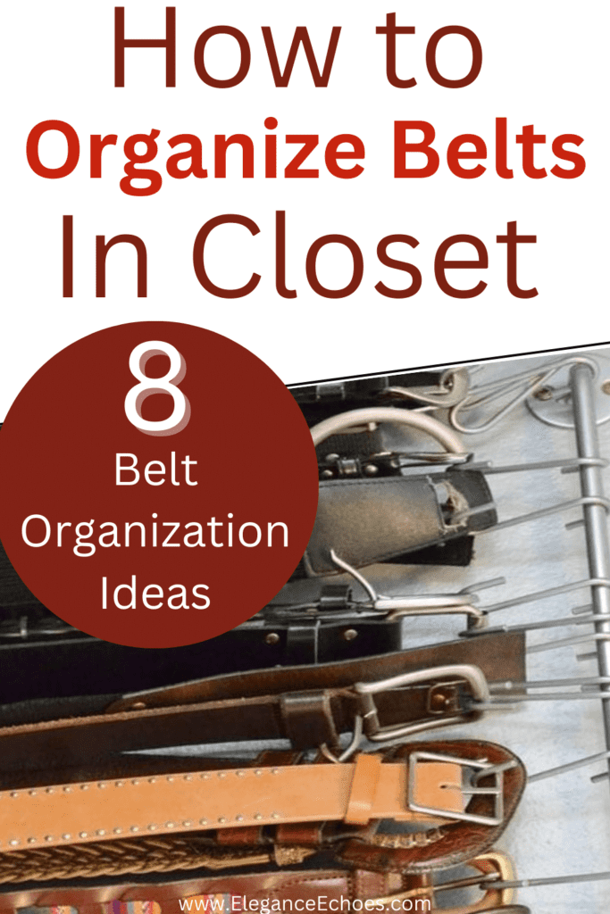 how to Organize Belts in Closet