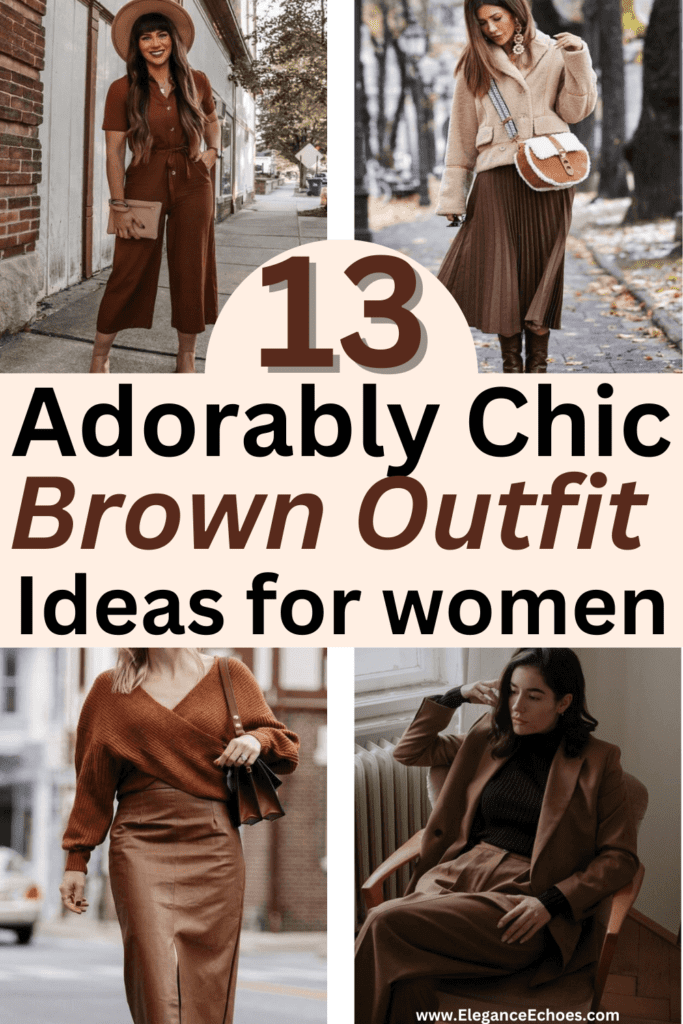 13 brown aesthetic outfits