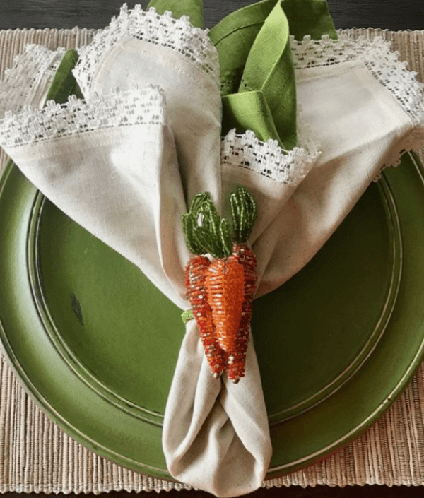 carrot napkin holder easter decorations