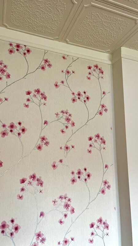 cherry blossom wallpaper bedroom spring decor