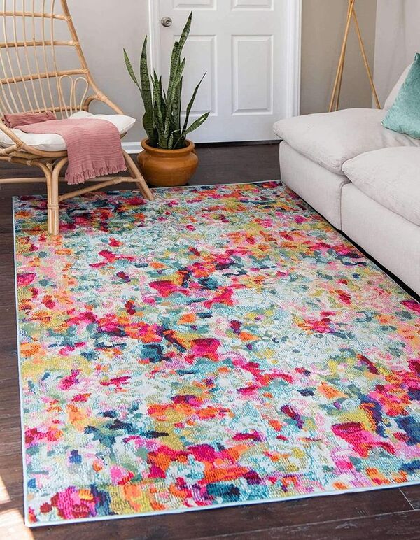 colorful rug spring decor ideas
