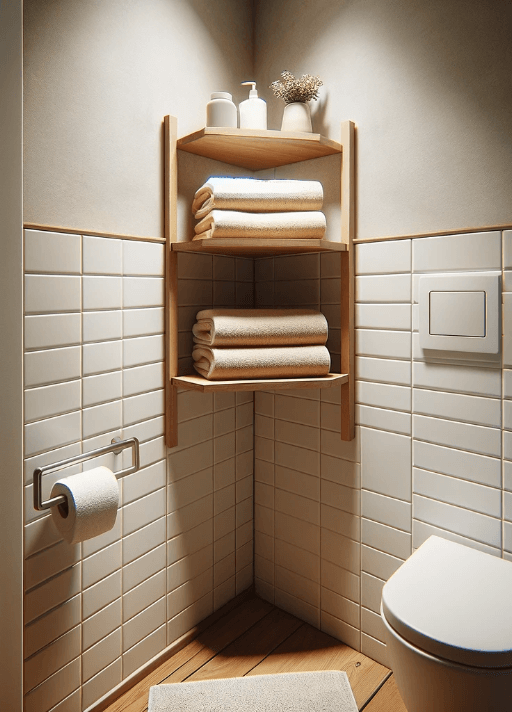 corner towel rack Bathroom Towel Hanger Ideas 