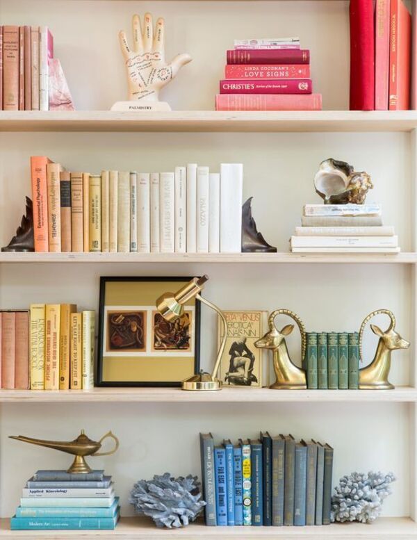 how to organize books without a bookshelf so it looks decorative