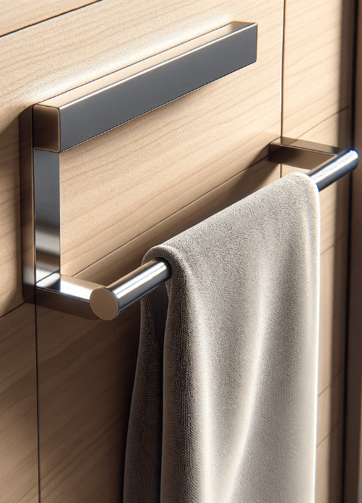 magnetic towel bar Bathroom Towel Hanger Ideas 