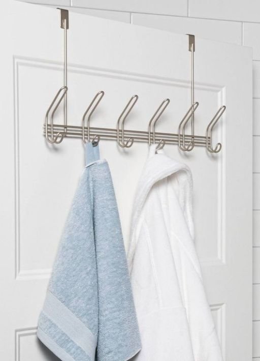 Pssopp 2-Pack Over Cabinet Door Hooks – ABS Thickened Hangers For Kitchen & Bathroom