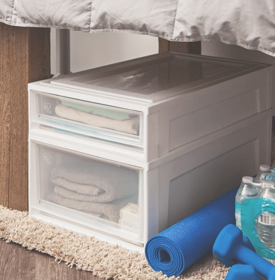 under bed beach towel storage ideas