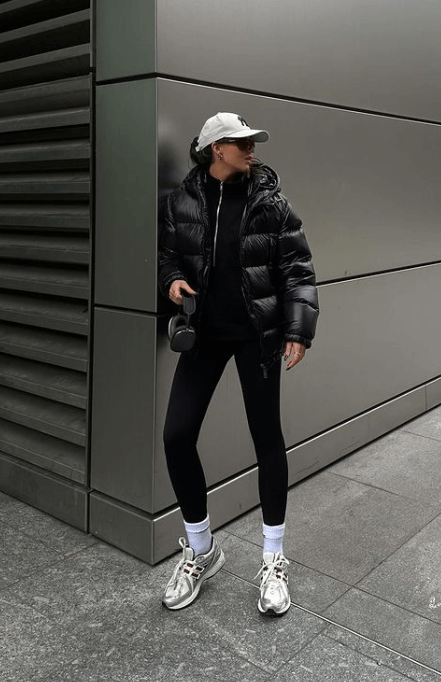 sporty black outfit