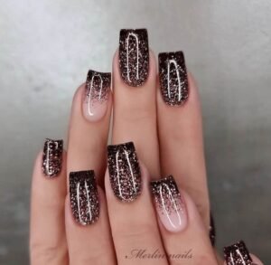 Glam Up with These Stunning 38 Black and Rose Gold Nail Designs