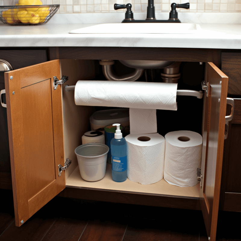 paper towel storage ideas