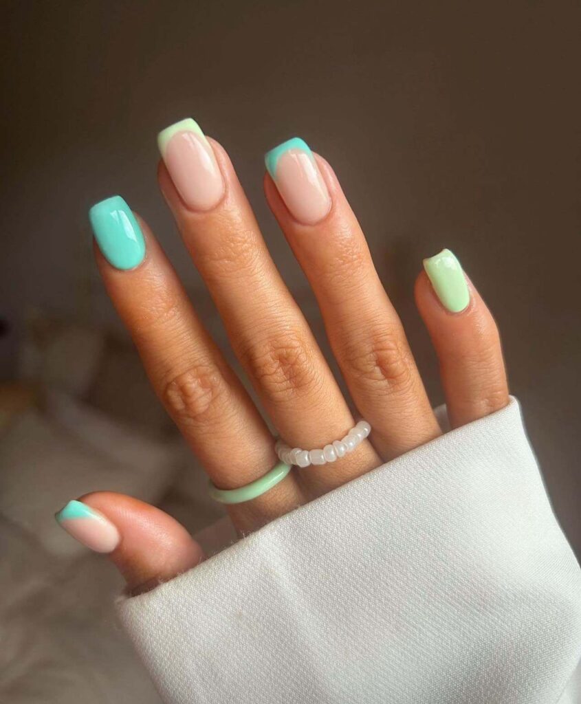 mint summer nails