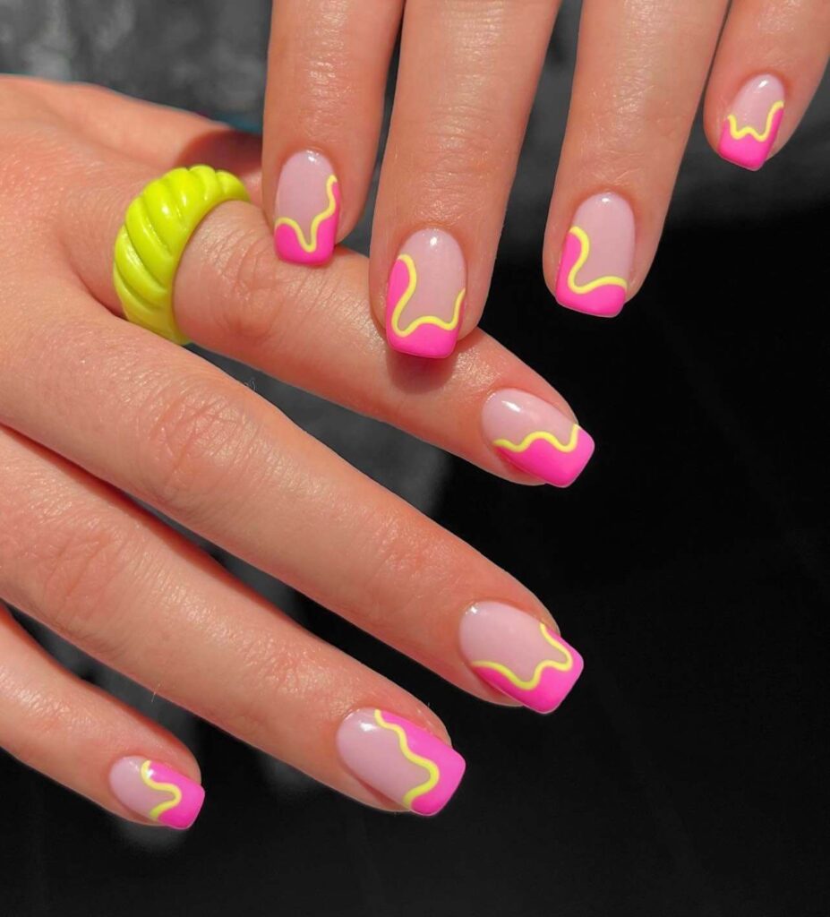 neon summer nails