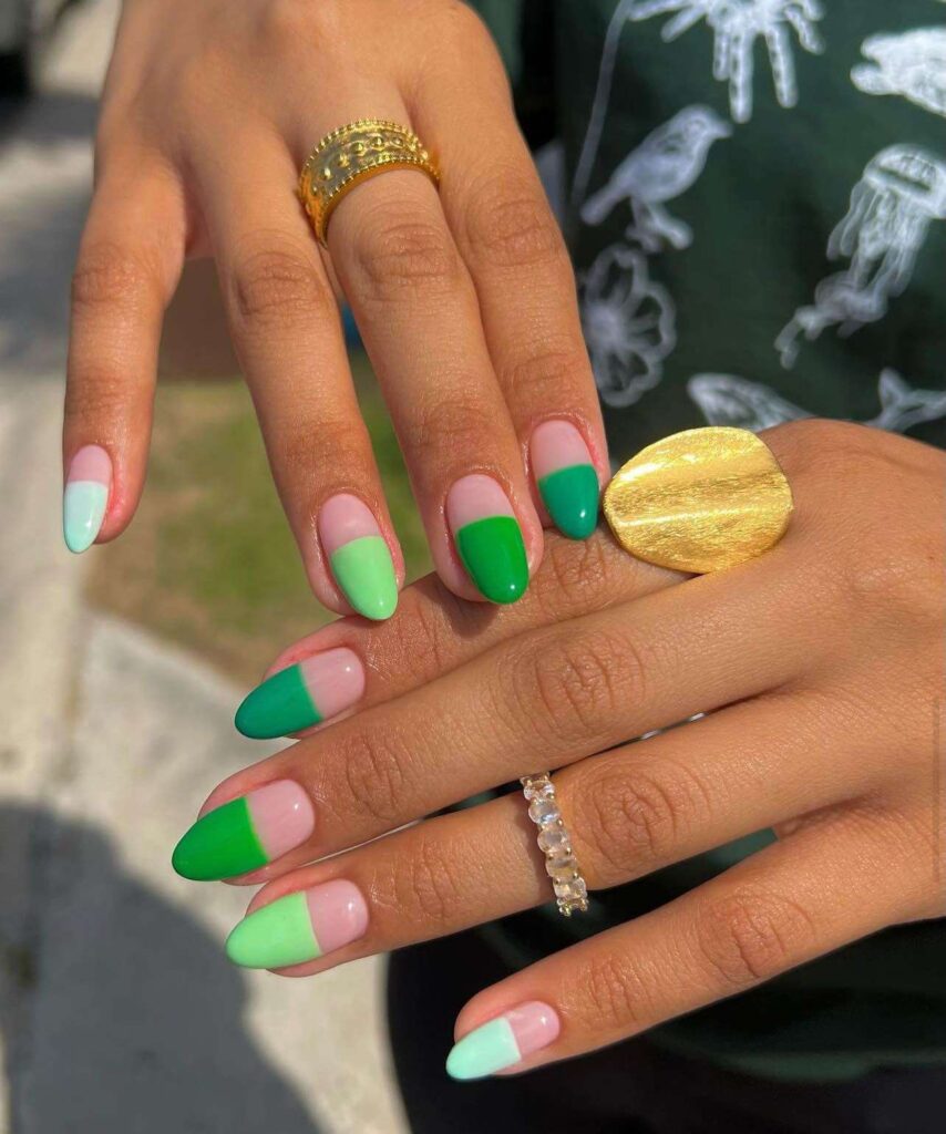 green summer nails