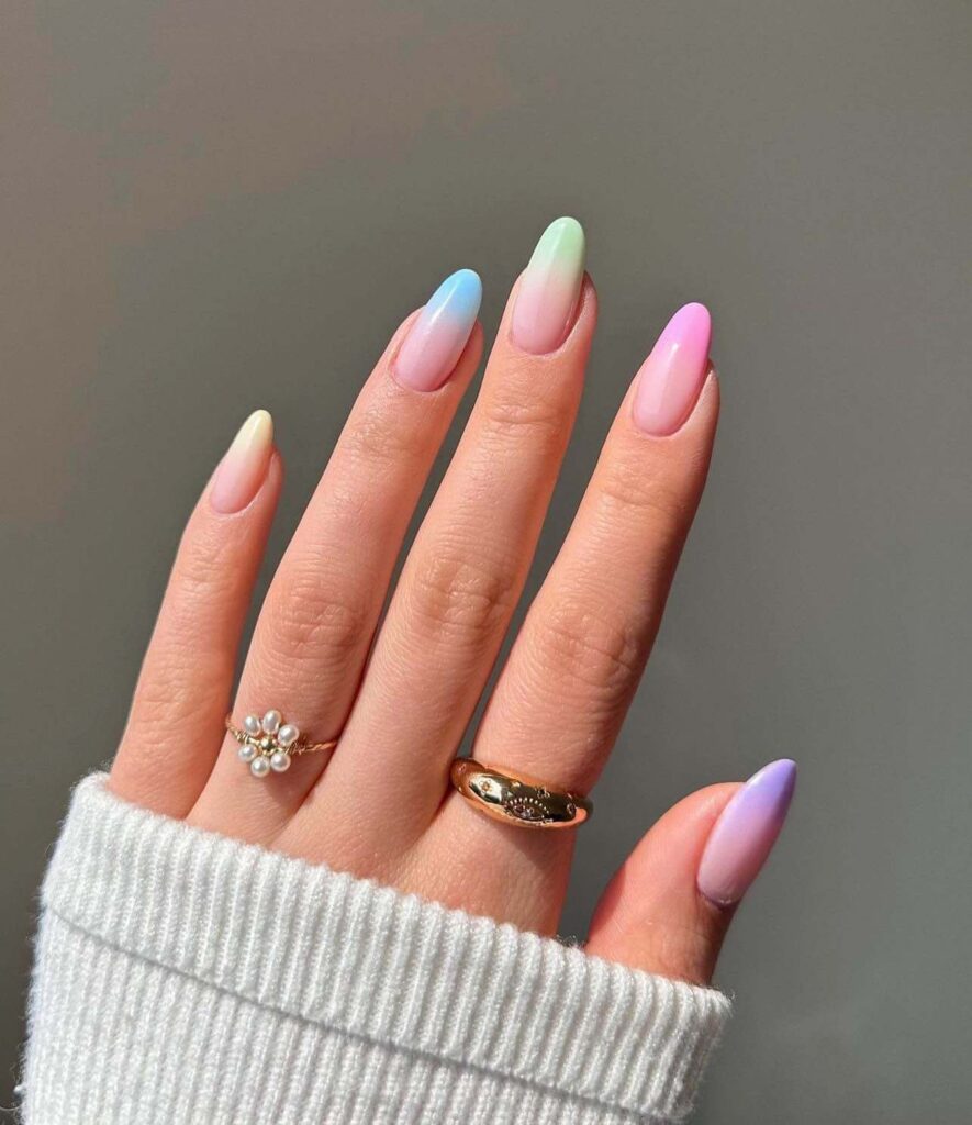 pastel summer nails