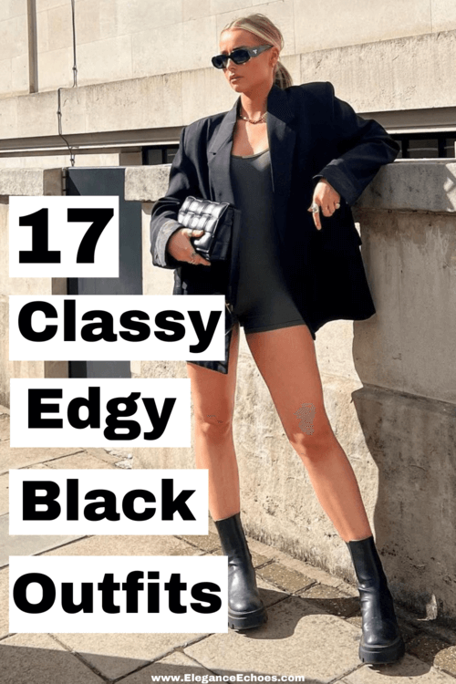 edgy black outfits