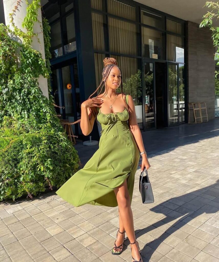 olive summer dress