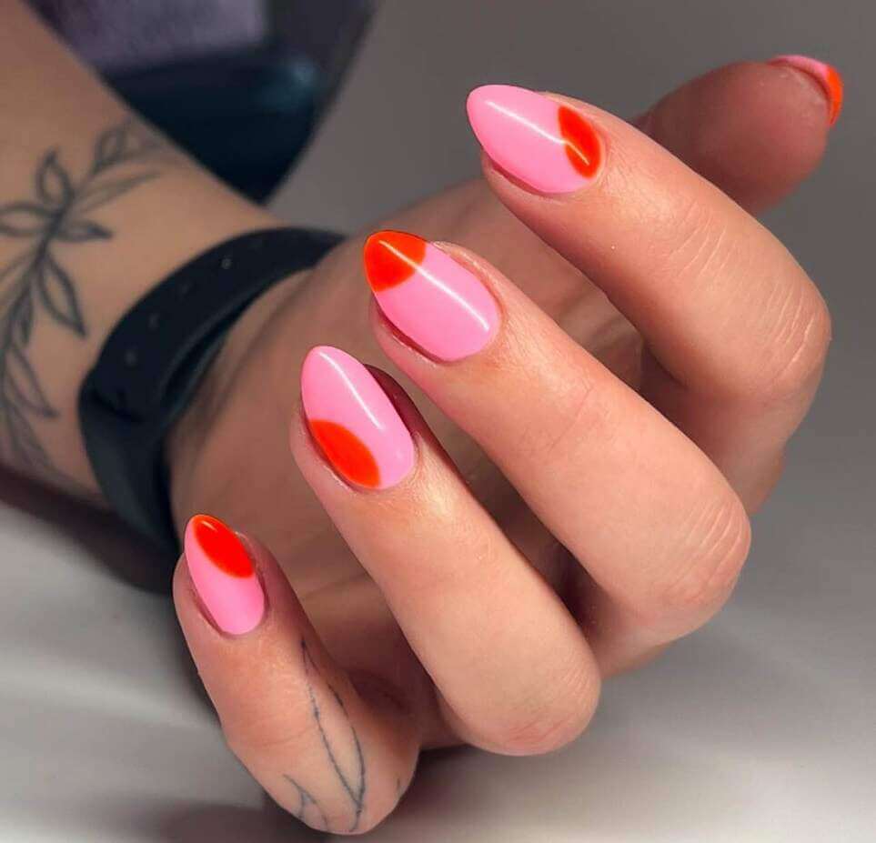almond vacation nails