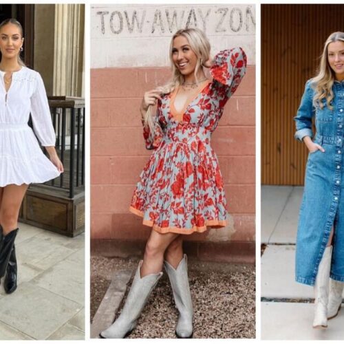 dress to wear with cowgirl boots