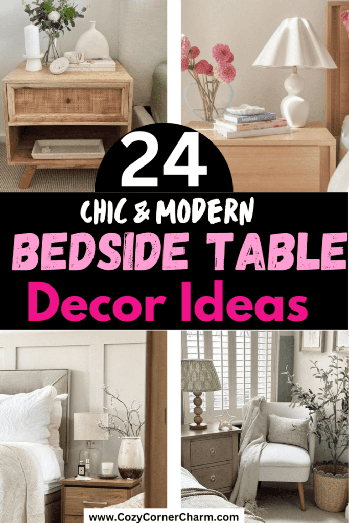 bedside table decor ideas