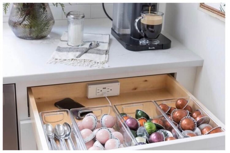 Nespresso pod storage ideas.