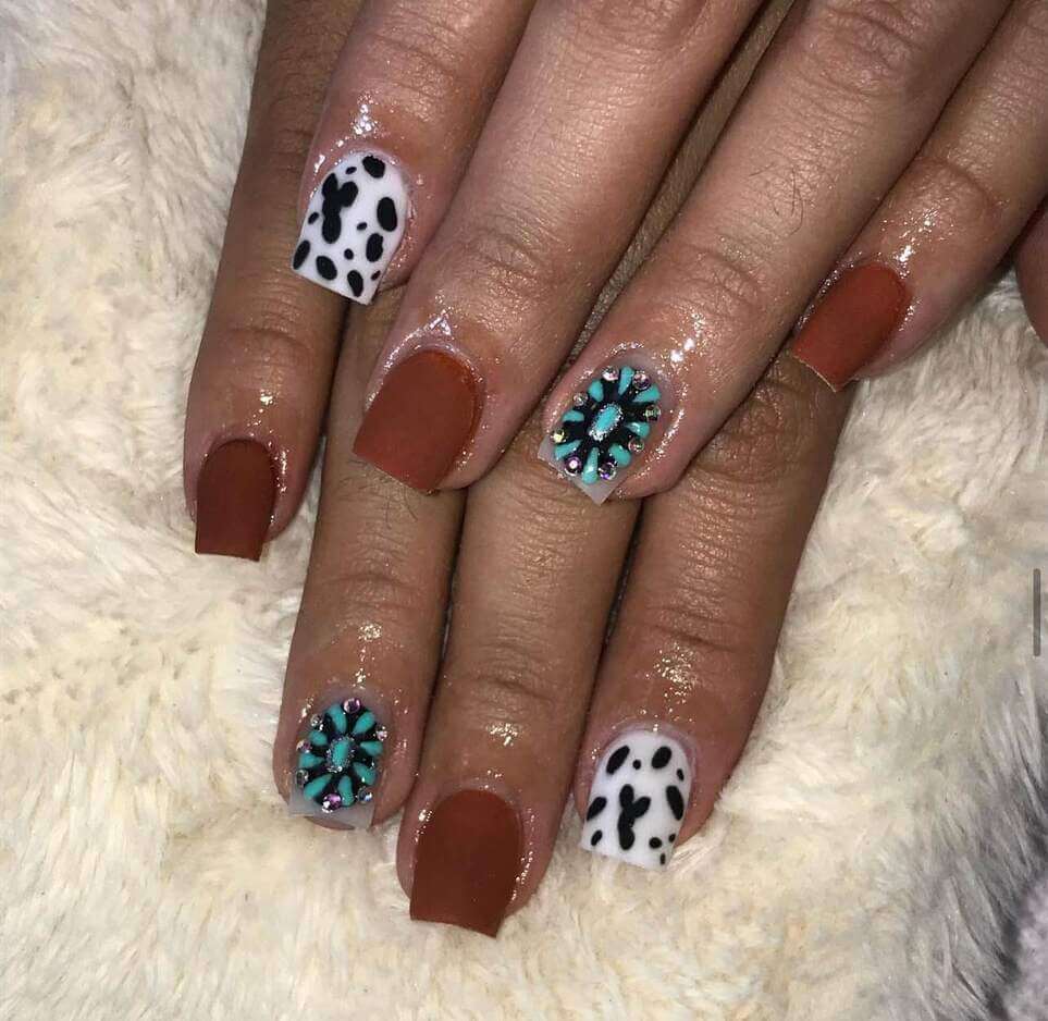 cute western nail designs