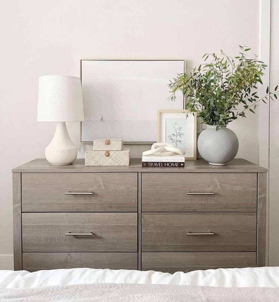 cozy bedroom dresser decor ideas