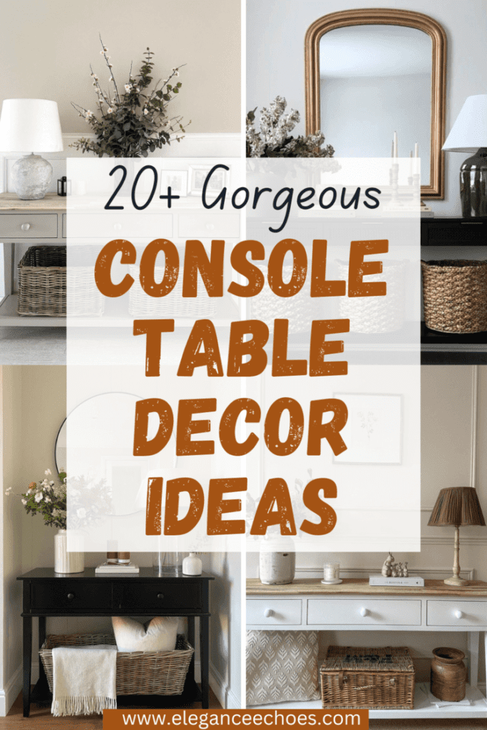 console table decor ideas