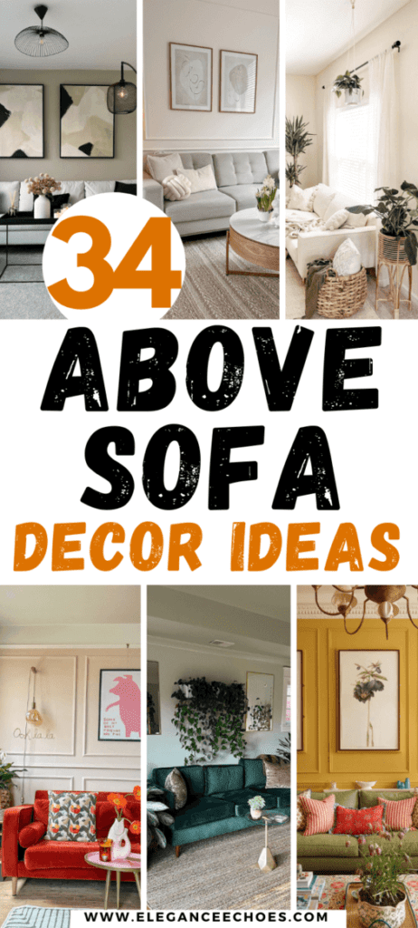 above sofa decor ideas