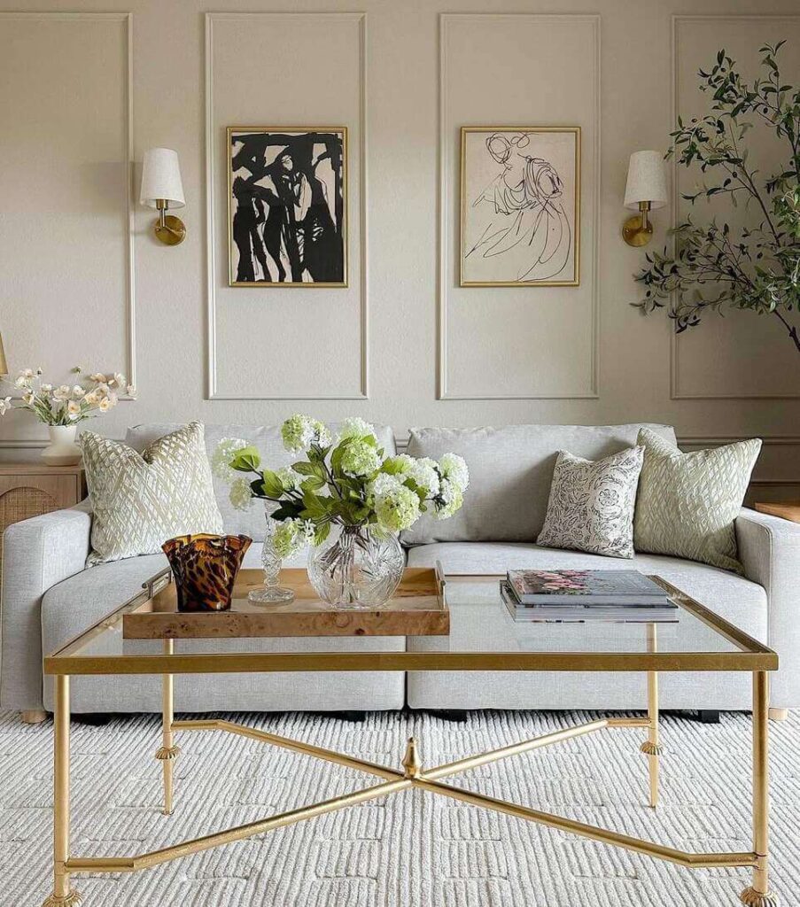 elegant above sofa wall decor ideas