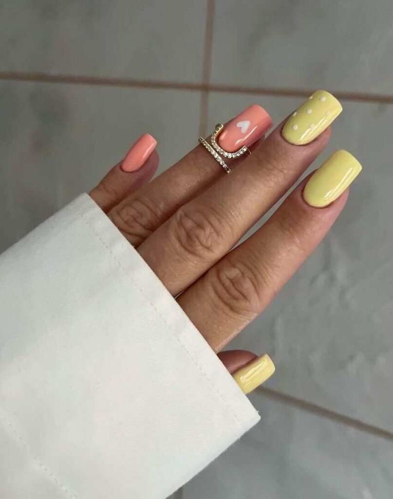 butter yellow nails