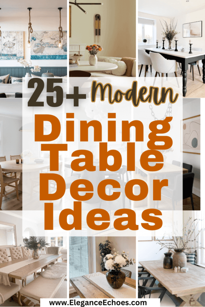 modern dining table decor