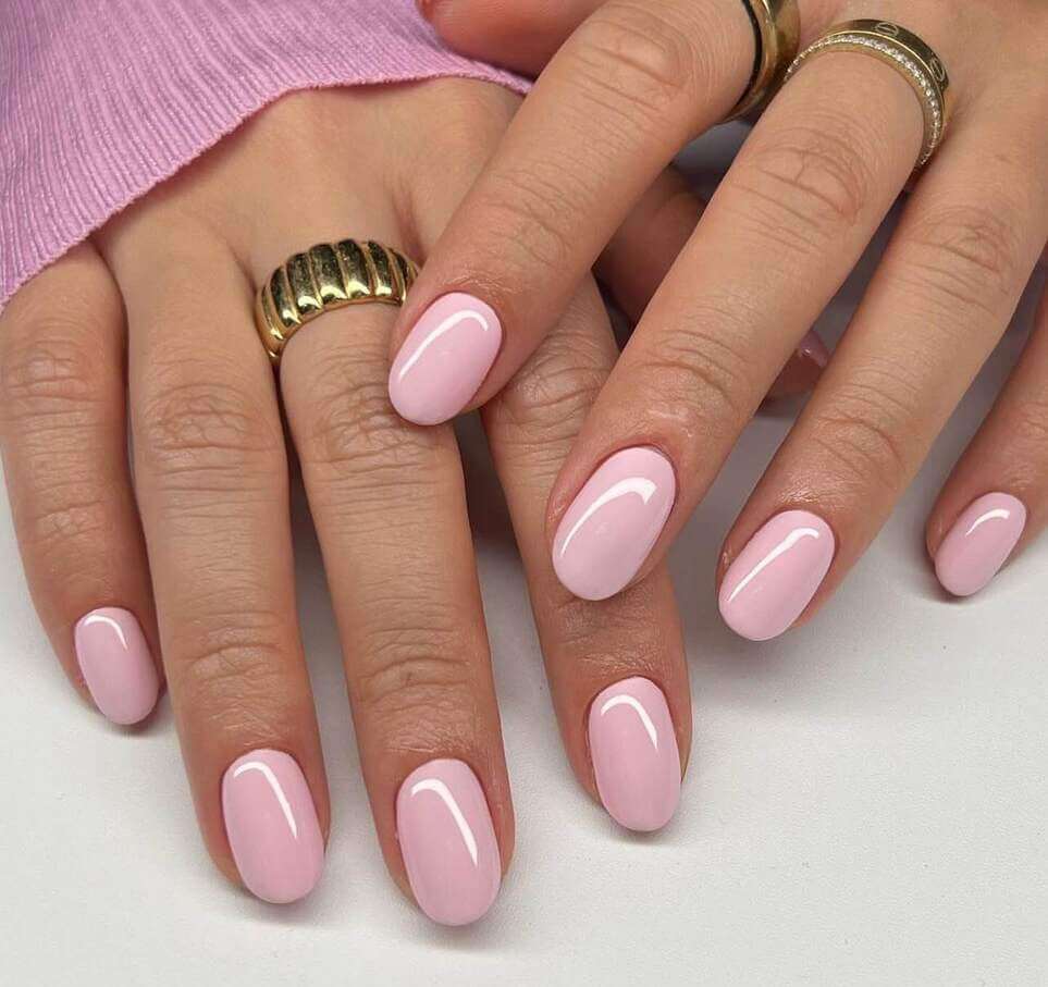 short pink nail ideas