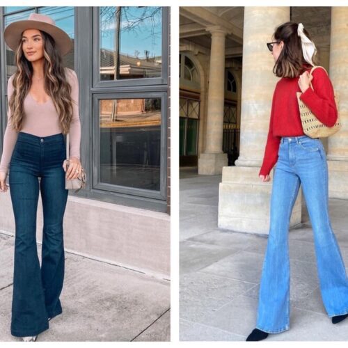 bell bottom vs flare jeans