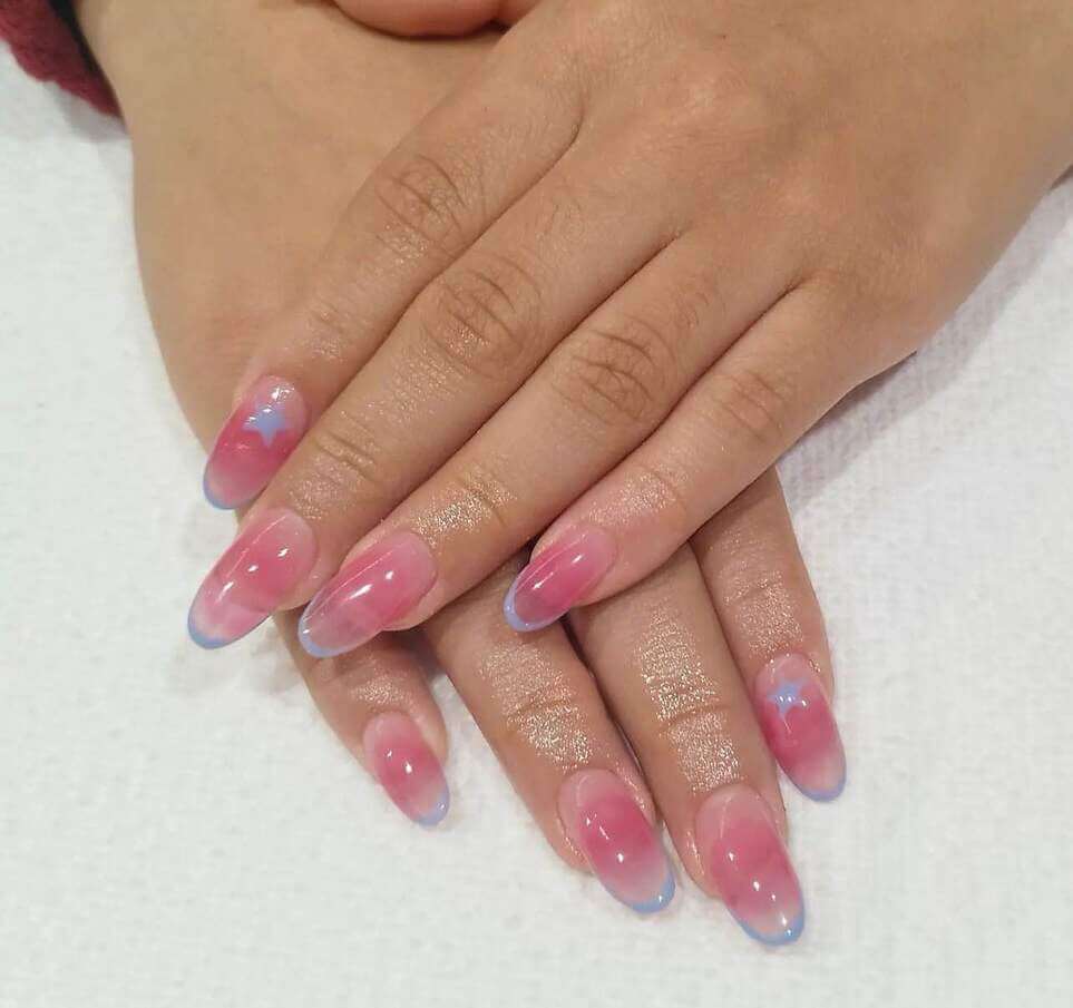 pastel jelly nails