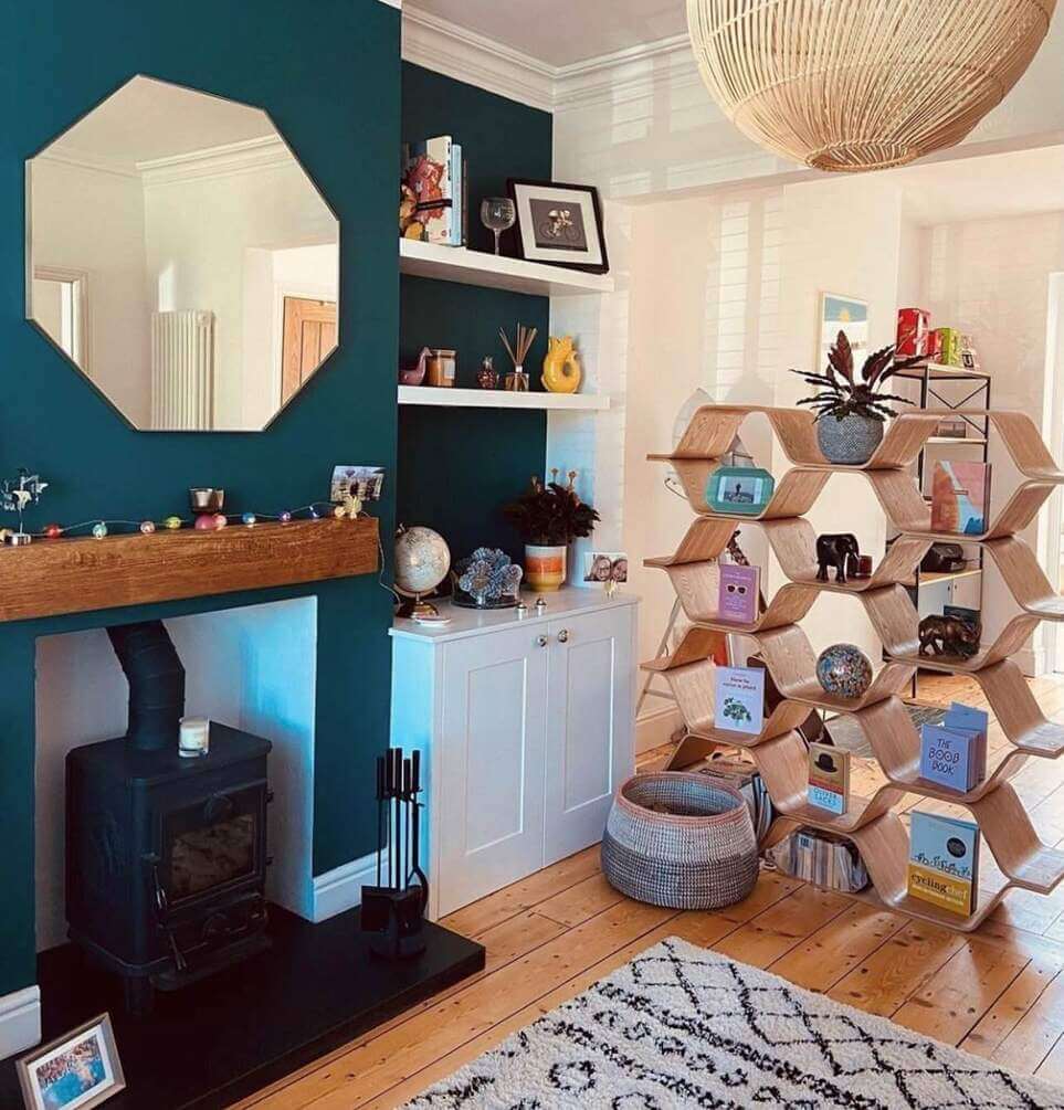 shelf living room separator designs