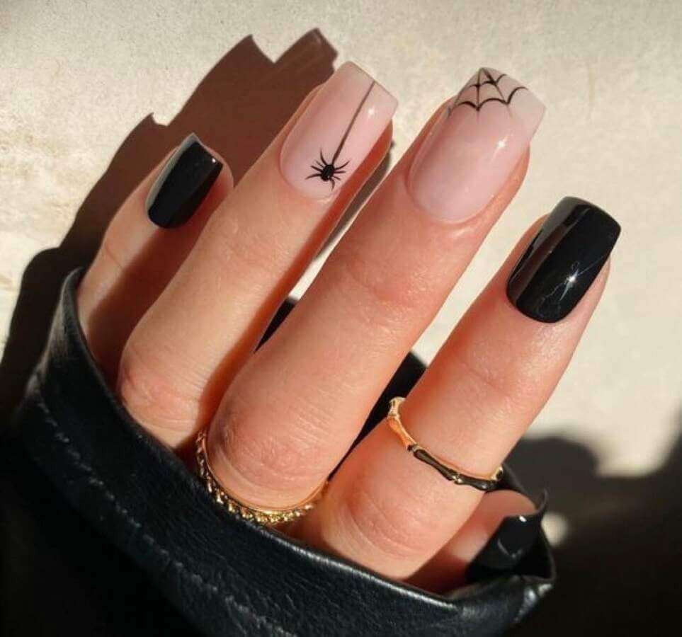 square halloween nail designs