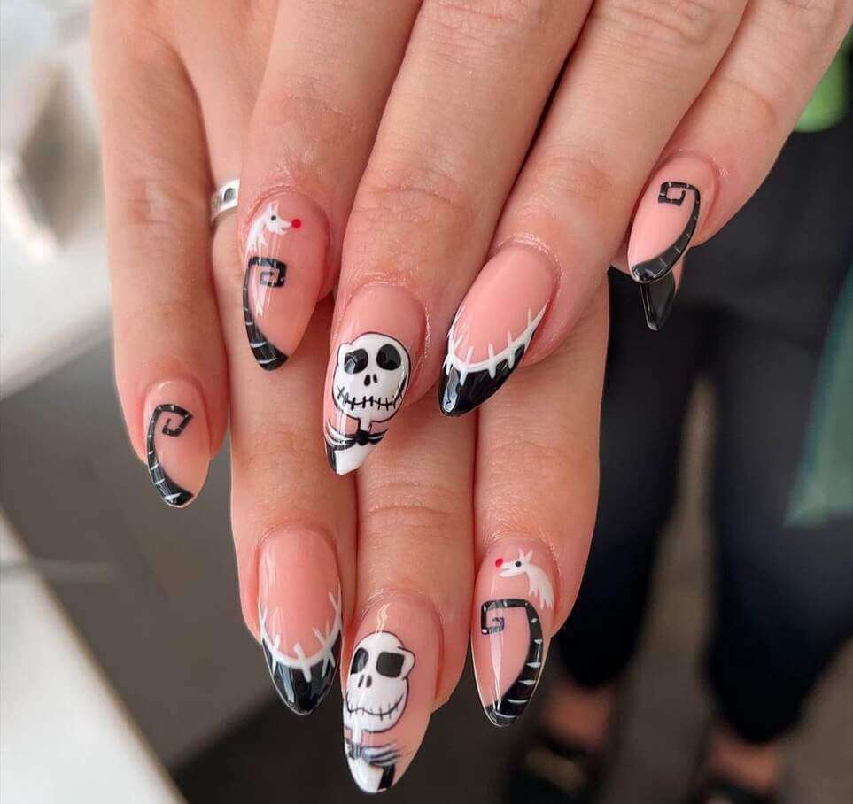 long halloween nail designs