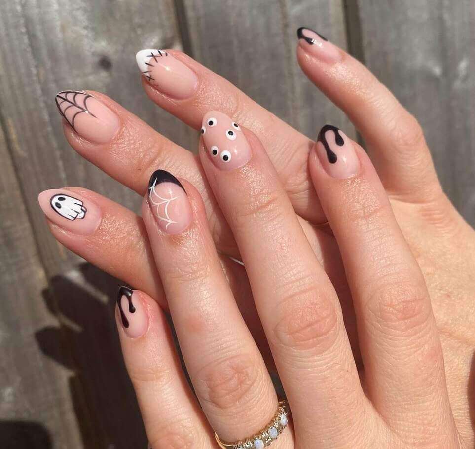 short halloween nail designs
