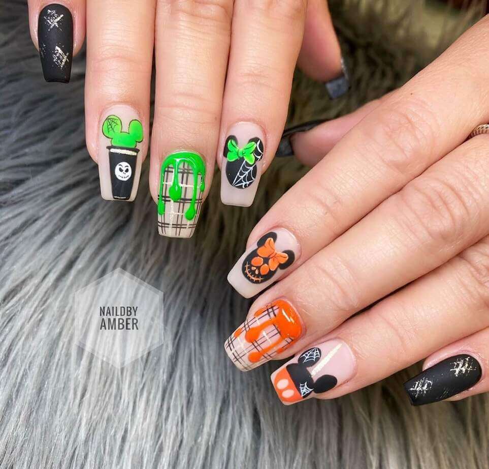disney halloween nails