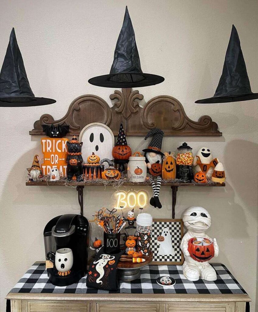 Halloween coffee bar decor