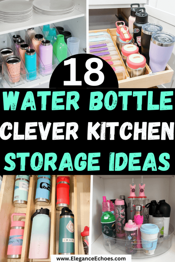 water bottle organization ideas