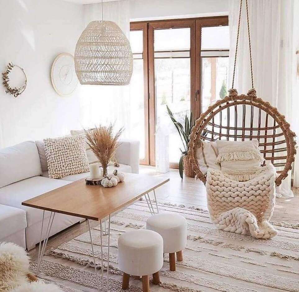 neutral boho living room ideas