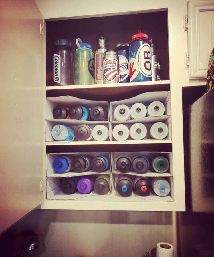 How to Organize Water Bottles in Kitchen: 18 Genius Storage Ideas ...