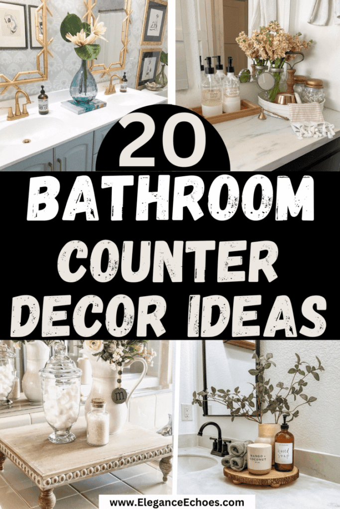 bathroom counter decor ideas