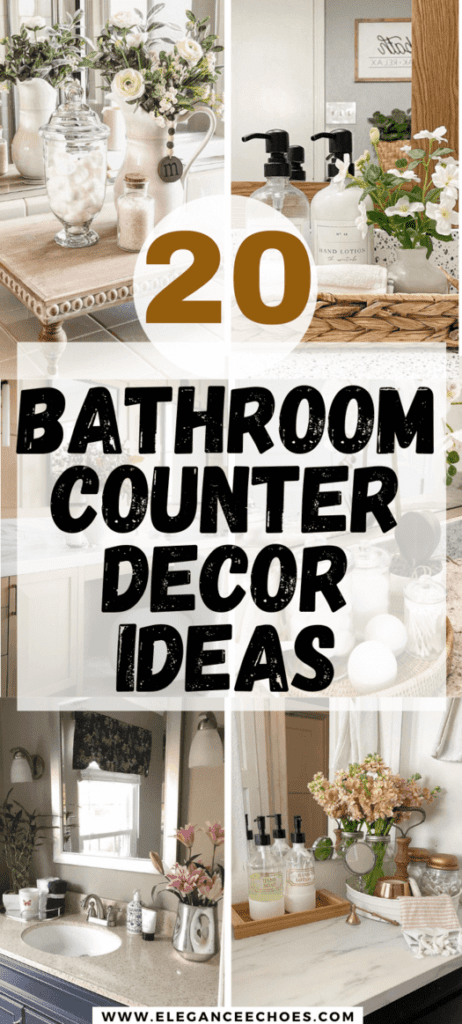 bathroom counter decor ideas