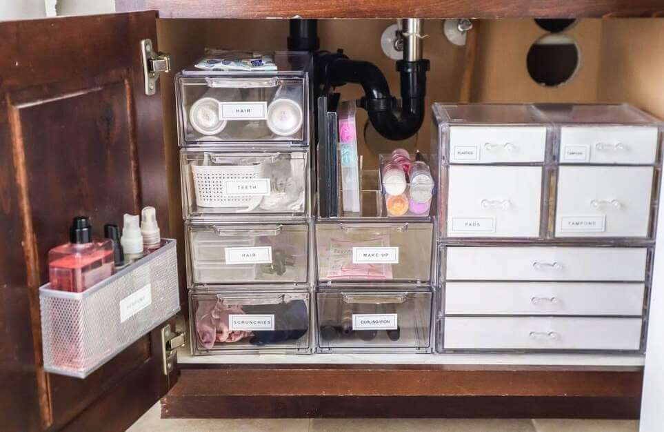 under bathroom sink organization ideas