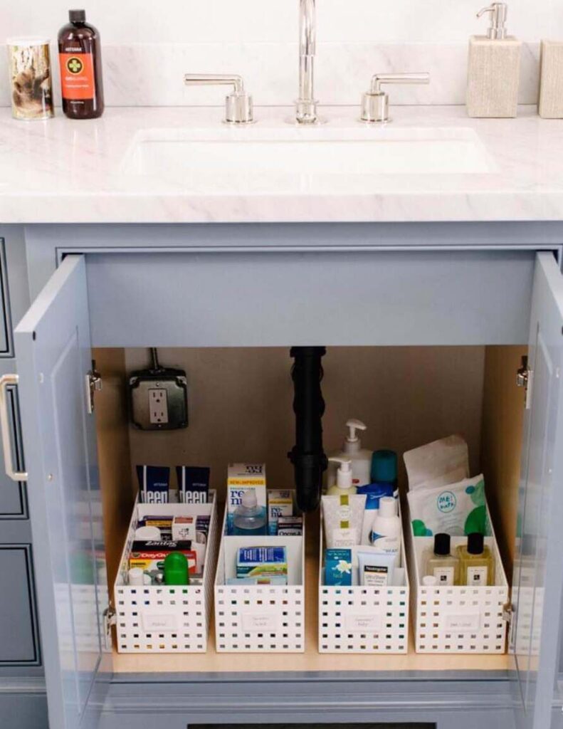 under bathroom sink organization ideas