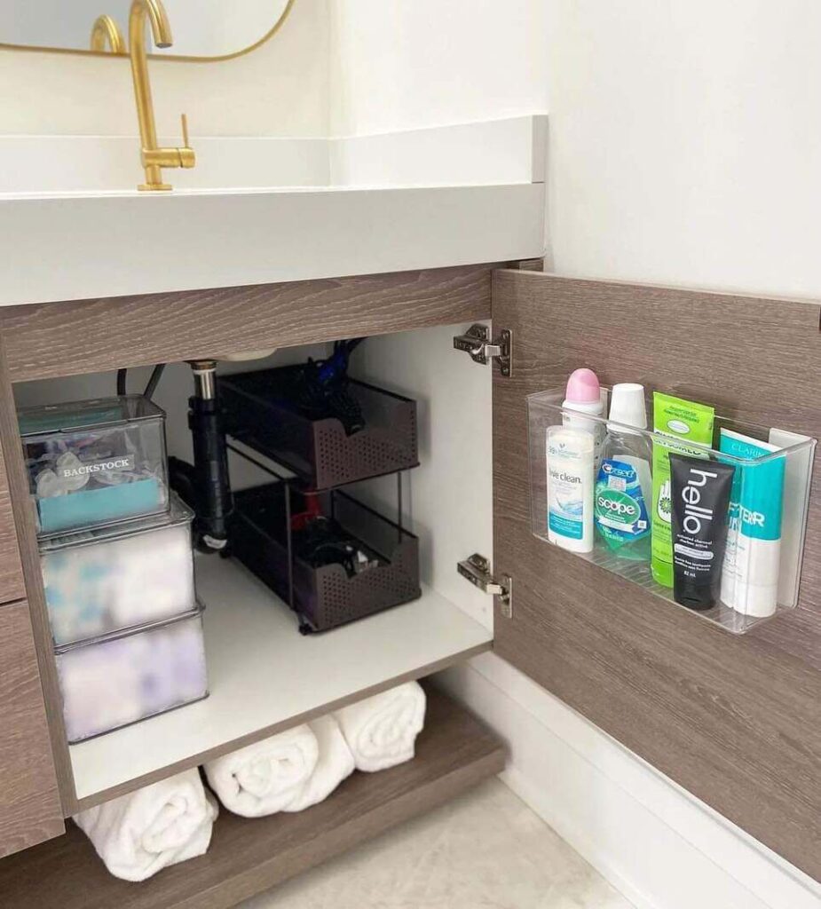 under bathroom sink organization ideas