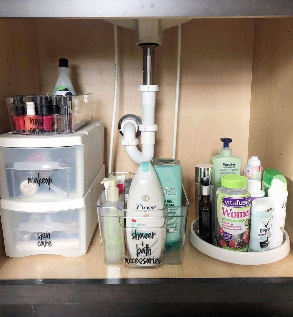 under bathroom sink organization ideas